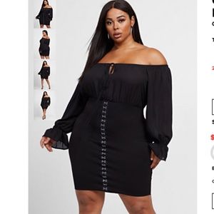 NWT Fashion to Figure Ruffle Sleeve Bodycon Dress